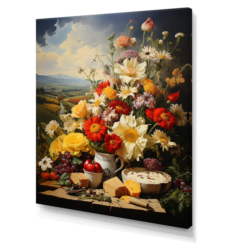 Lait et lait crémeux moments sur toile, Toile tendue, H 20 po x l 12 po x P 1 po