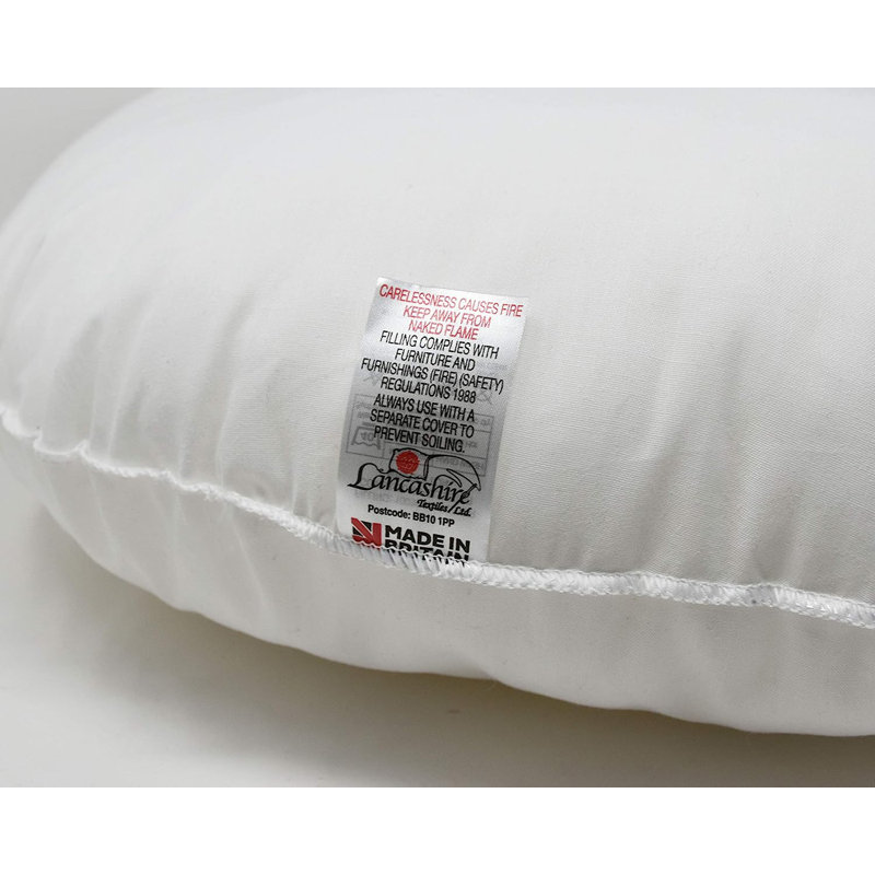 Circular Bed Pillow Cushion Pad, 50cm H x 45cm W