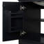 Armoire de salle de bain en bois avec portes et tiroir, armoire d'appoint-1113014508