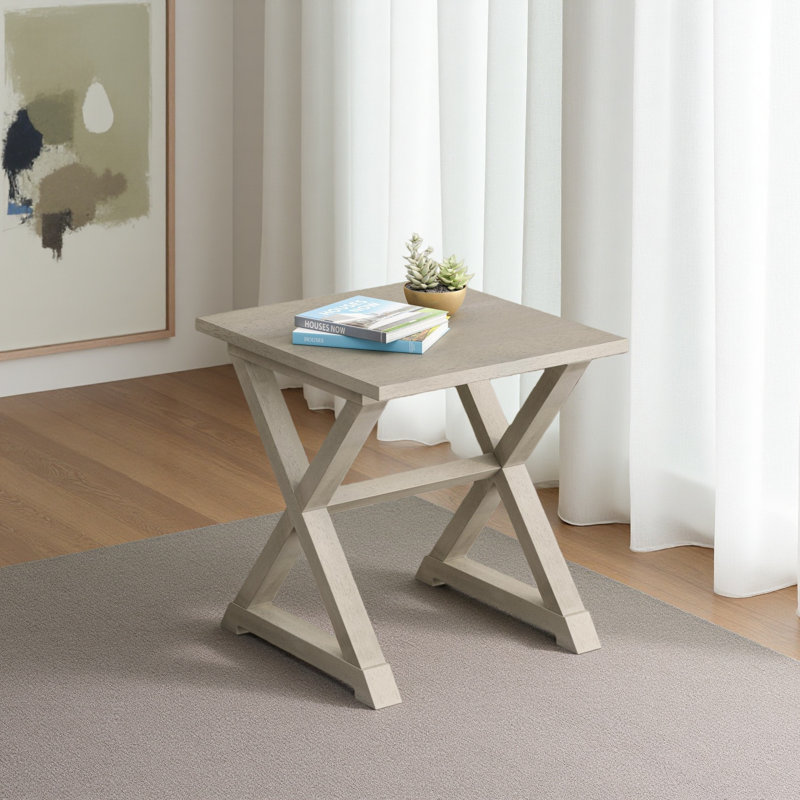 Accent Table - End - Side Table - Square - Nightstand, Antique Gray