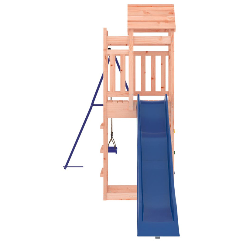 Galicia Freeport Park Swing Set with, Brown/Blue