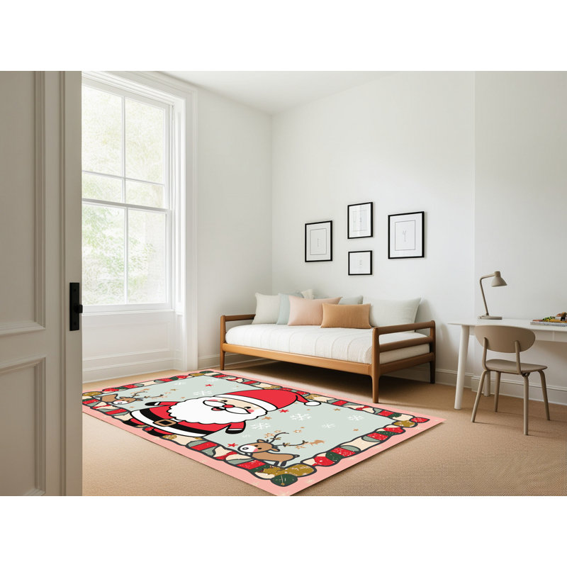 Tapis vacances de Noël The Holiday Aisle®, Tapis de couloir 2 pi x 4 pi