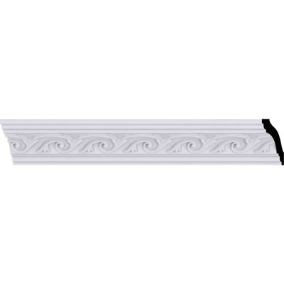 Moulure couronnée H 2 3/8 po x P 2 3/8 po x F 3 3/8 po x L 94 1/2 po