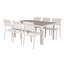 Faiyaz 6 - Person Patio Dining Set Extendable Rectangular Table