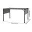 3.95m x 2.95m Steel Pergola-1949724331