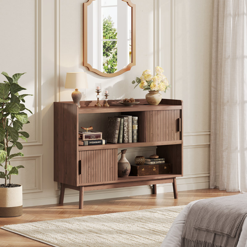 44" Sideboard Buffet Cabinet With Outlet - Storage Cabinet For Office, Bedroom Storage Cabinet, Hallway Storage Cabinet, Console Storage Cabinet