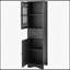 Armoire de salle de bain autoportante polyvalente avec tiroirs et portes pour un rangement optimal