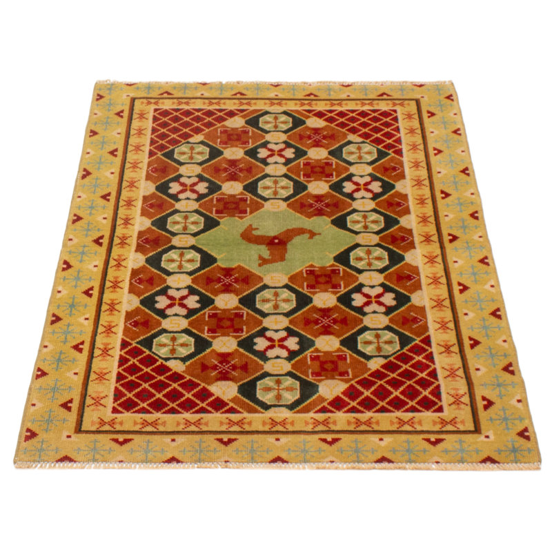 Tapis rouge Oushak 3 pi 9 po x 5 pi 4 po