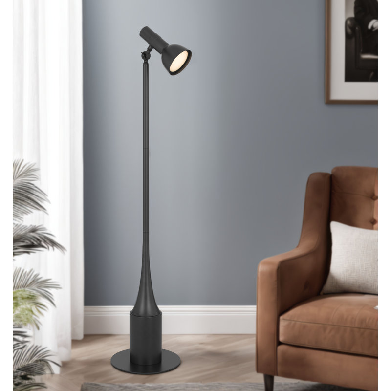 CCT (Colour Changing Temperature) 10W Intergrated dimmable LED floor lamp with touch sensor switch and adjustment shade