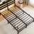 Full Size Metal Bed Frame With Wooden Headboard, RGB Lights, Outlets & Charger, Storage Shelf, Noise-Free, No Box Spring Needed-399471449-399471454