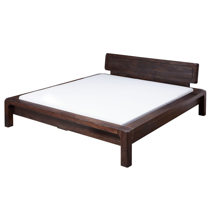 Bueno Solid Wood Bed, 160 x 200cm, Grey