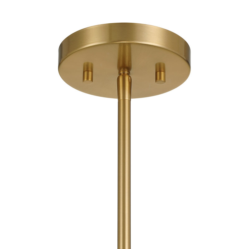 Aquitane 4-Light Pendant in Warm Brass