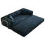 Canapé à compression de 78,8 po, canapé-lit convertible au sol avec accoudoirs avec dossier coussiné, canapé-lit futon confortable, causeuse modulaire désossée, tissu en velours côtelé, pour le salon, la chambre à coucher, bleu-1070162853