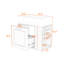 Meuble-lavabo moderne flottant avec lavabo facile d'entretien-1067031392