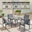 Fir Solid Wood Patio Dining Set Table,