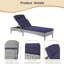Chaise longue d'extérieur en osier Arshleen-1510558531