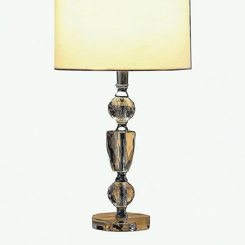 23.5" In Cale Cut-Crystal Modern Table Lamp