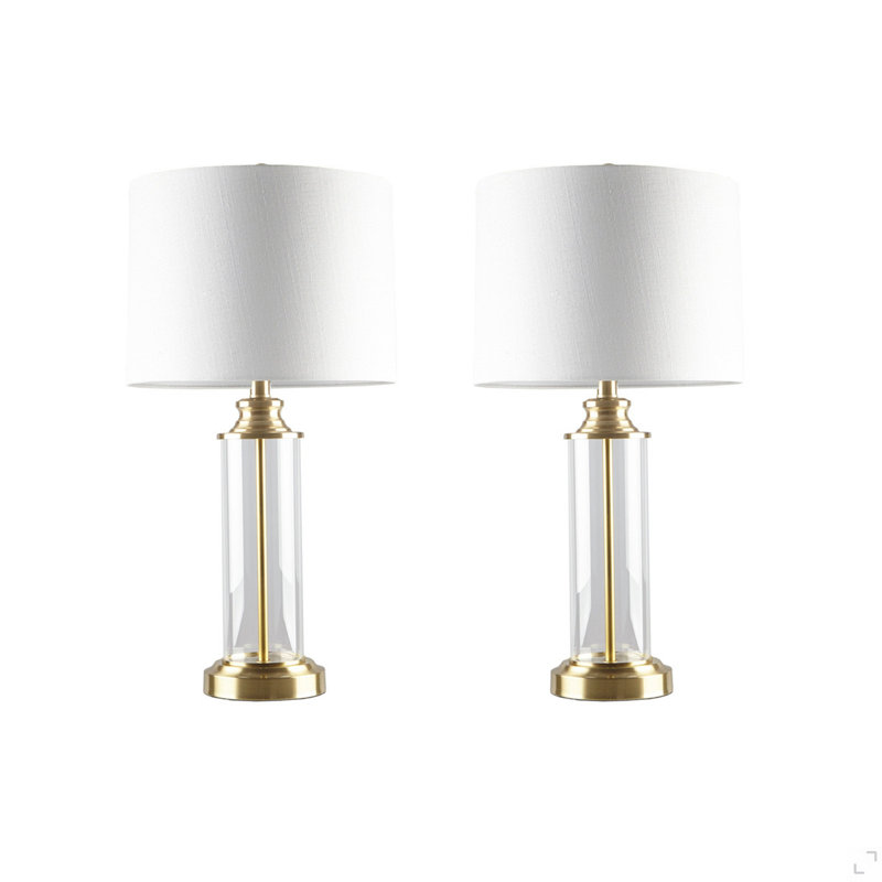 Ensemble de 2 lampes de table en verre