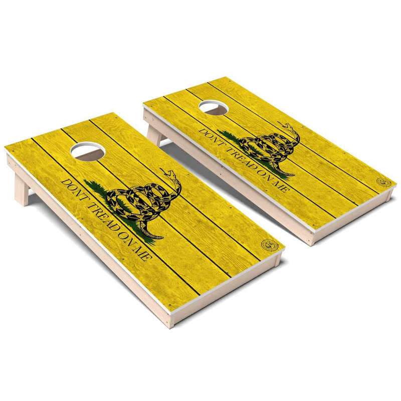 Ensemble de planches de cornhole Patriotic Don't Tread on Me, Ajouter un étui de transport