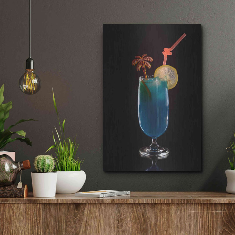 «Blue Lagoon» par Luxe, H 16 po x l 12 po