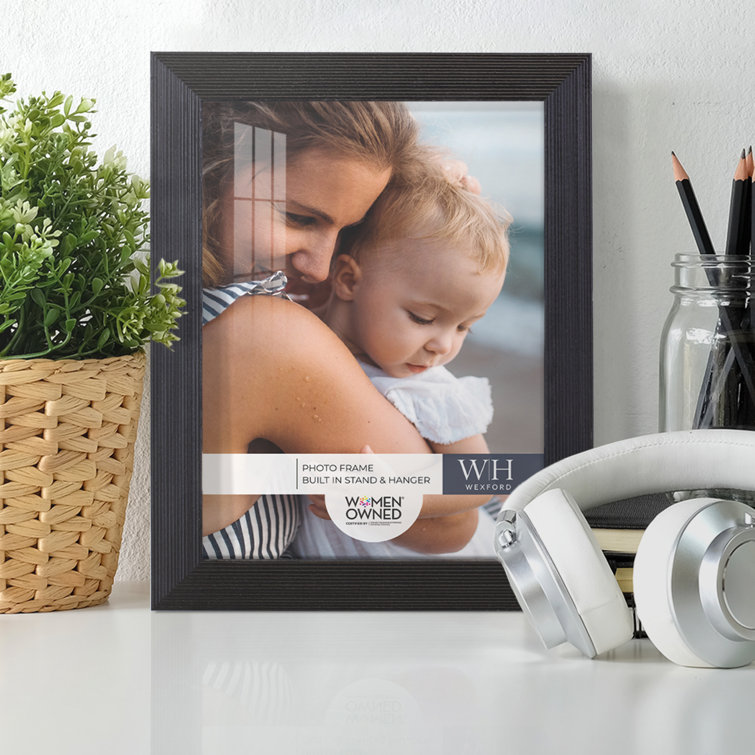 Wexford Home Grooved 6 in. x 8 in. Black Picture Frame