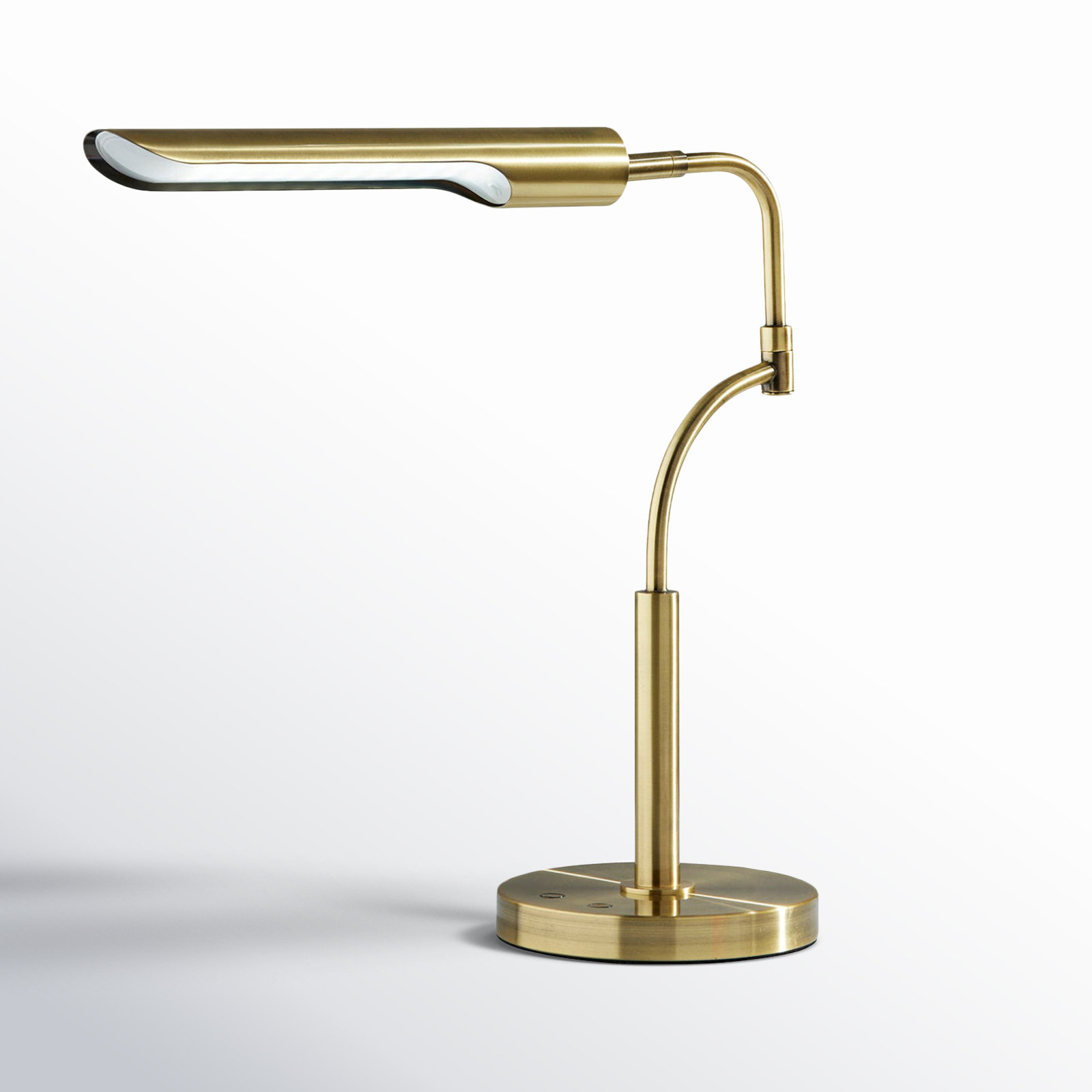 Metal Desk Lamp, Antique Brass