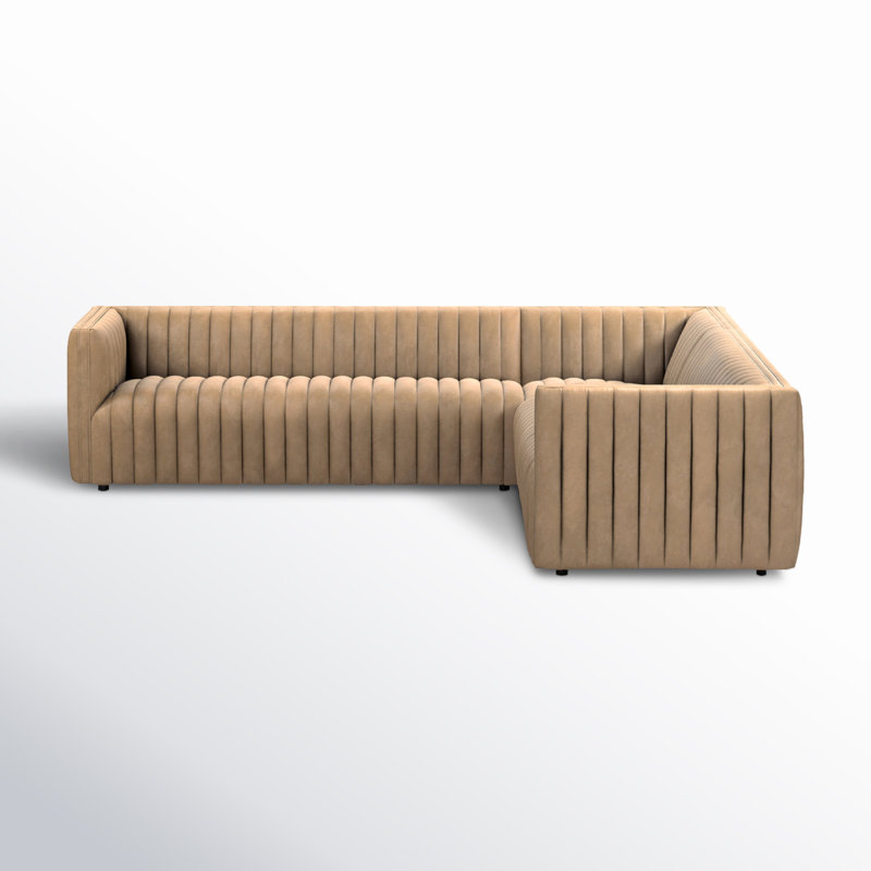 Augustine Sectional, Palermo Drift Top Grain Leather