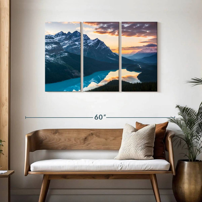 Paysage de montagne Alvord Peyto Lake, H 28 po x l 45 po