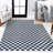Mariquilla Modern Cottage Checkerboard Washable Dark Blue/White Rug-956510762
