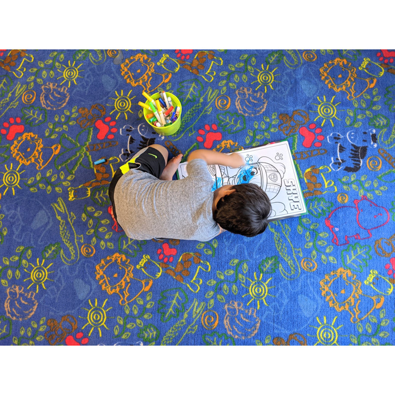 Tapis de salle de classe KidCarpet.com, Rectangle 9 pi x 12 pi