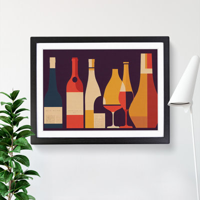 Retro Wine Bottle Vol.2 - Single Picture Frame Painting
