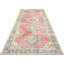 Tapis de couloir unique en laine noué à la main de style galerie des années 1960 de 4 pi 7 po x 12 pi 10 po Gallery en rouge / gris / beige