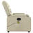  Massage Recliner Chair Cream Faux Leather, Metal, Plywood Medium