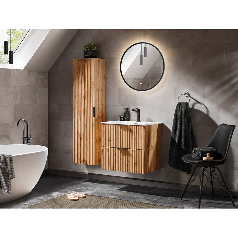 Steck 60.6cm Manufactured Wood Single Bathroom Vanity Top