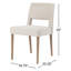 Chaise d'appoint rembourrée Ermine-1343023883