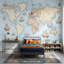 Papier peint carte du monde océan nautique-11313689-11313692