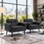 Faux Leather Accent Chair-1261814943