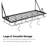 Metal Rectangle Wall Mounted Pot Rack