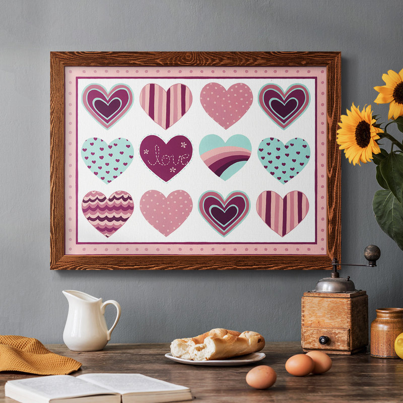 Sweet Valentine Collection, peinture sur toile encadrée, Érable, H 28 po x l 42 po x P 1,5 po