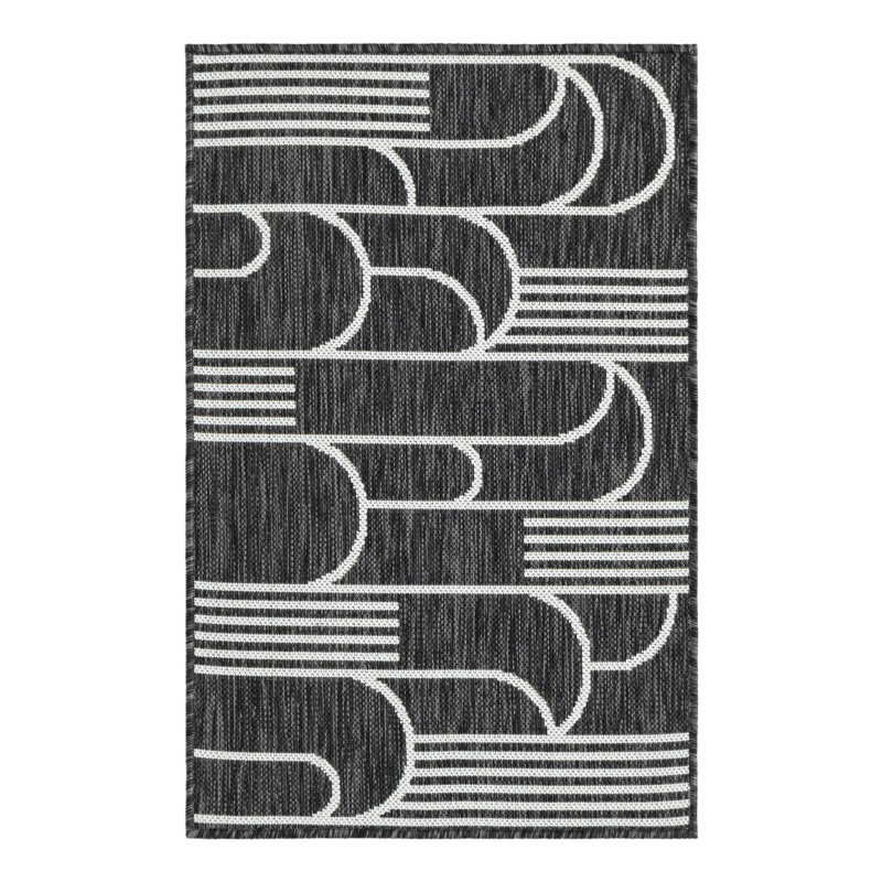 Indoor/Outdoor Modern Area Rug, Rectangle 2' x 3'1"