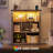 7-cube Storage Cabinet With Built-in Outlets & Led Lights - Tv Stand, Organizer,  39.4"H x 27.6"W x 11.8"D-697541428-696807919