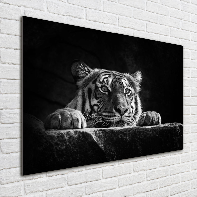 Tiger - No Frame Print on Glass