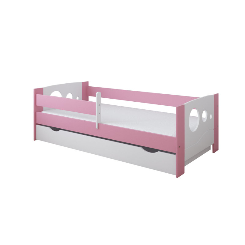 Humphrey Cabin Bed with Storage Included, 80 x 140cm, Rose