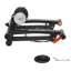 Entraîneur de vélo, résistance à 6 niveaux, roues de 26 à 29 po et 700C, support stationnaire magnétique pliable pour vélo d'intérieur avec brochette à dégagement rapide et bloc de rehausse de roue avant pour vélos de route