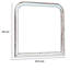 Miroir de commode avec cadre en bois Riesha
