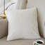 Kaydey White Square Throw Pillow Cover