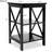 Oxford Small Side Table With UV Lacquered Surface And X-Leg Design, Ideal For Living Room Use