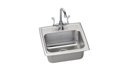 Lustertone 17" L x 16" W Kitchen Sink