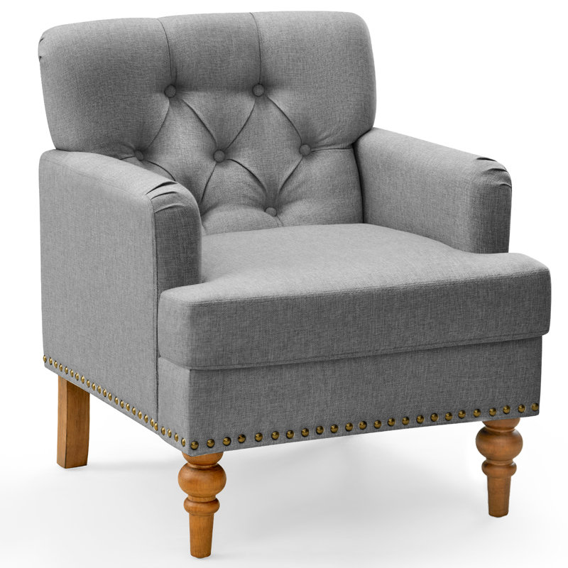 Fauteuil rembourré, Gris