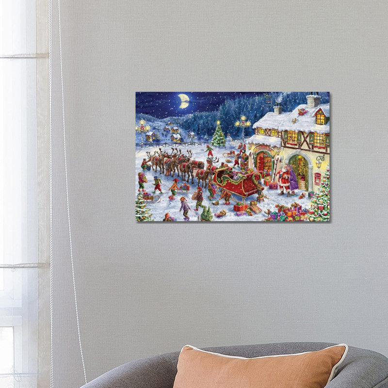 Packing Up The Sleigh by Marcello Corti - Wrapped Canvas Gallery-Wrapped Canvas Giclée, 66.04 cm H x 45.72 cm W x 1.91 cm D